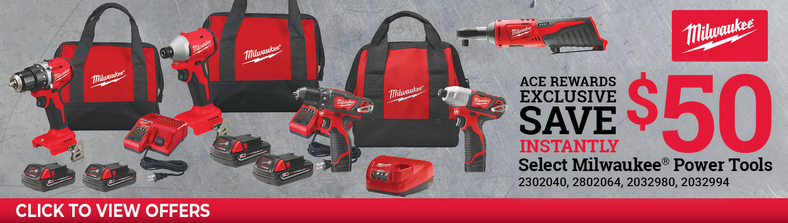 Milwaukee Save $50 On Select Power Tools Deal