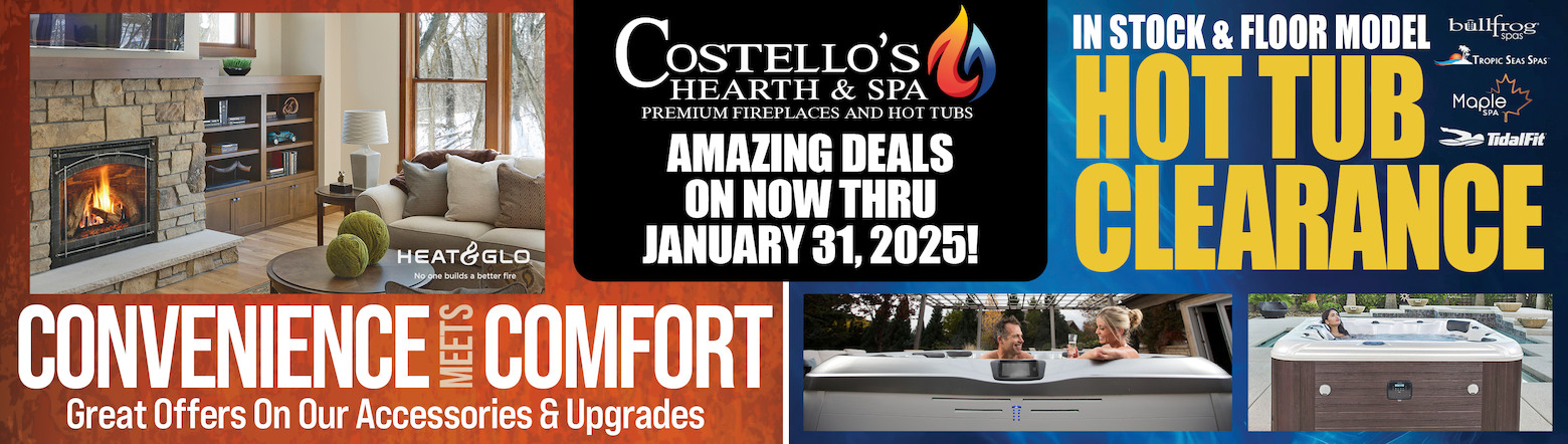 Costello's Hearth + Spa January Promo