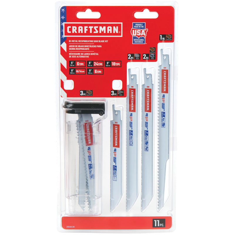 Craftsman® 11 Pc. Reciprocating Saw Blade Kit