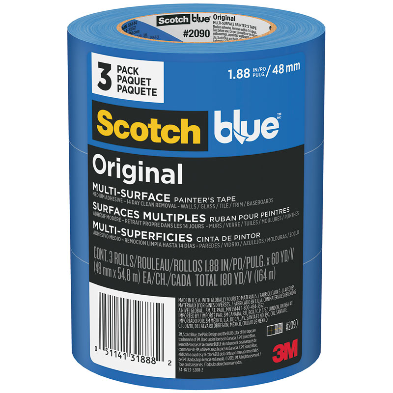 3M Scotch Blue™ Multi-Surface Painter's Tape, 3-Pk.