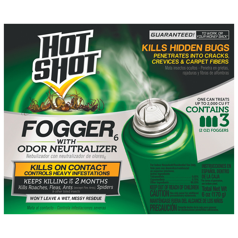 Hot Shot® Fogger  with Odor Neutralizer, 3/Pk.