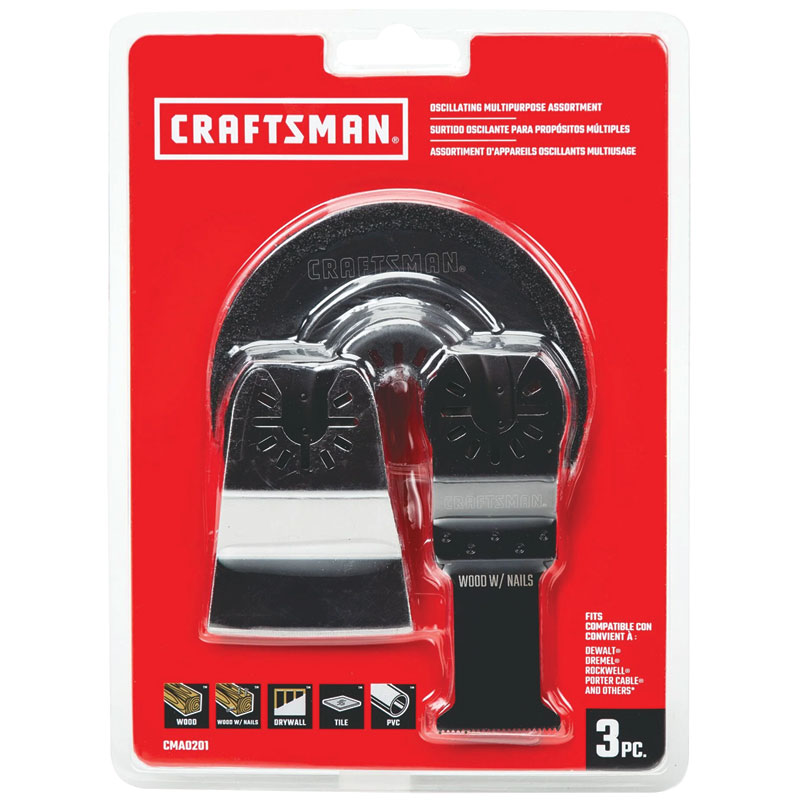 Craftsman® 3 Pc. Multipurpose Oscillating Blade Set