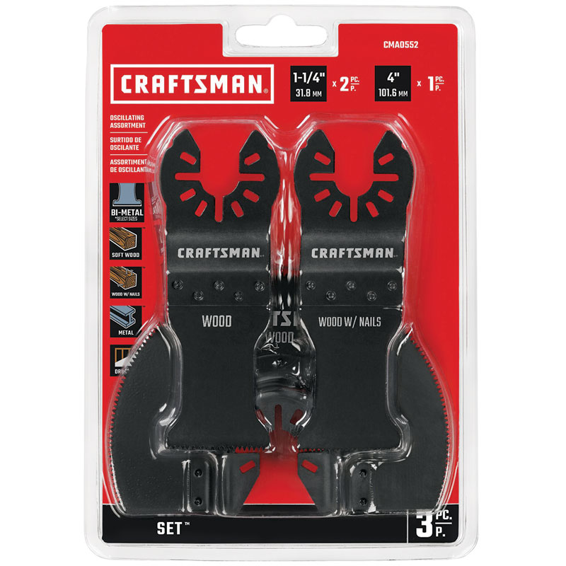 CRAFTSMAN® 3 Pc. Oscillating Blade Set