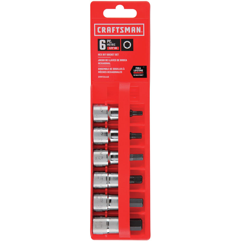 Craftsman® 3/8" Drive Hex Metric Bit Socket Set