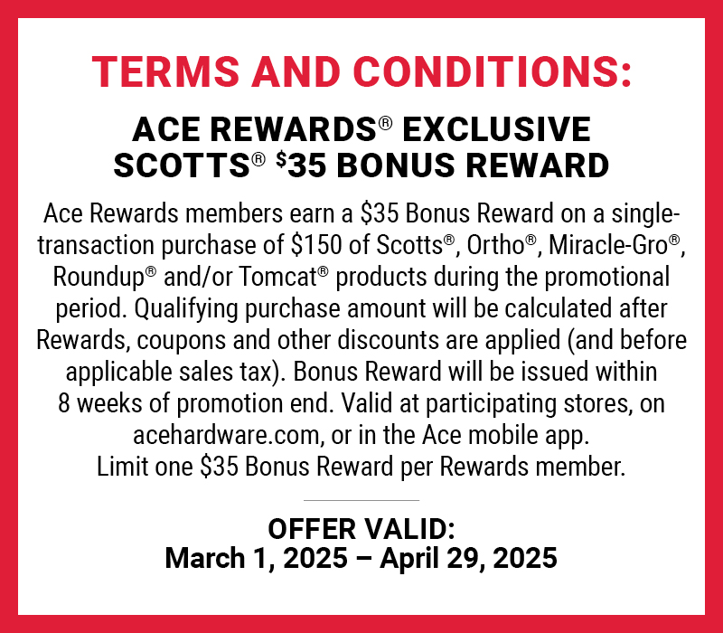 Scotts® $25 Bonus Reward Deal - Details