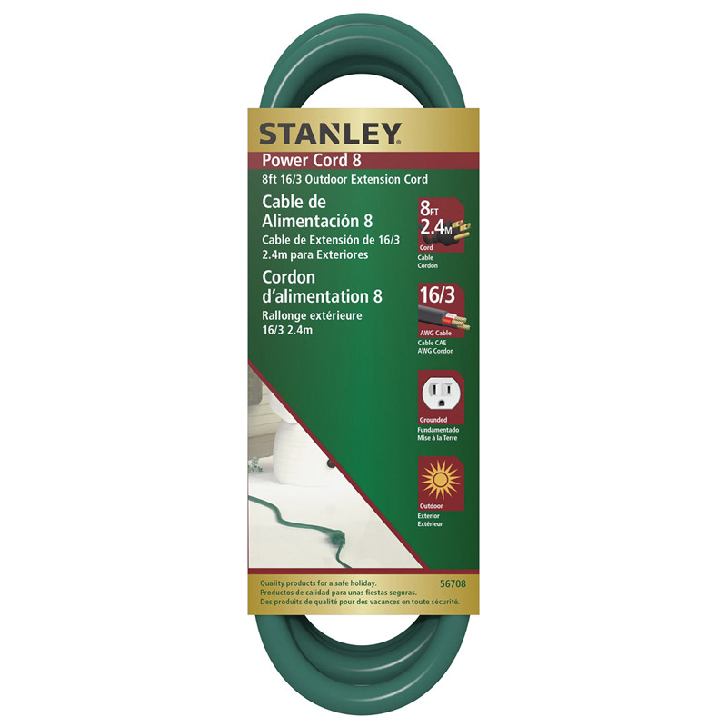 Stanley® 8' Outdoor Green Extension Cord