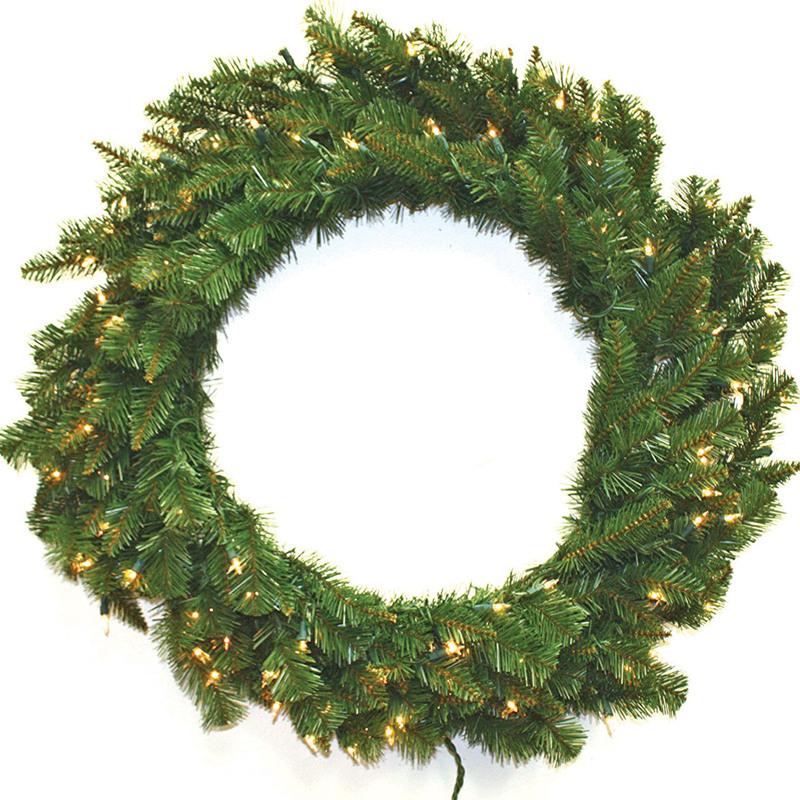 48" Prelit Allegheny Fir Wreath