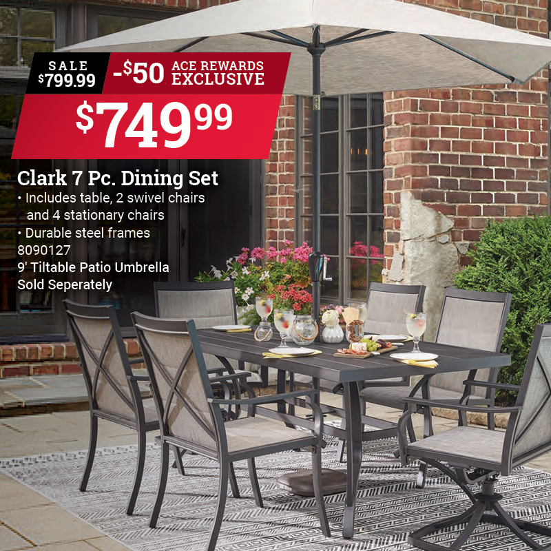 Clark 7 Pc. Outdoor Dining Set