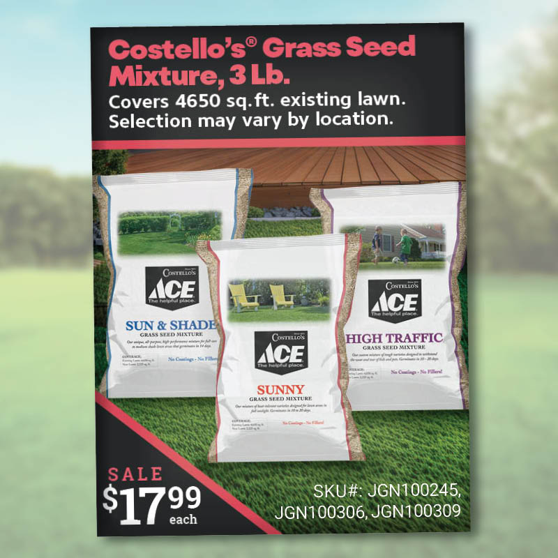 Costello's Grass Seed Mixture, 3 Lb.