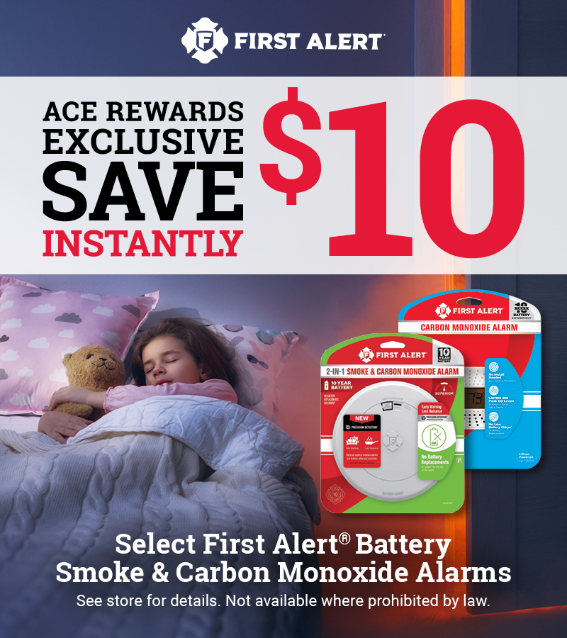 Select First Alert® Battery Smoke & Carbon Monoxide Alarms