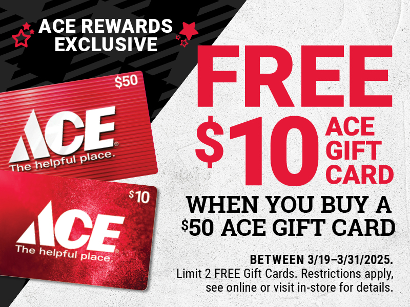 Free $10 ACE Gift Card Deal