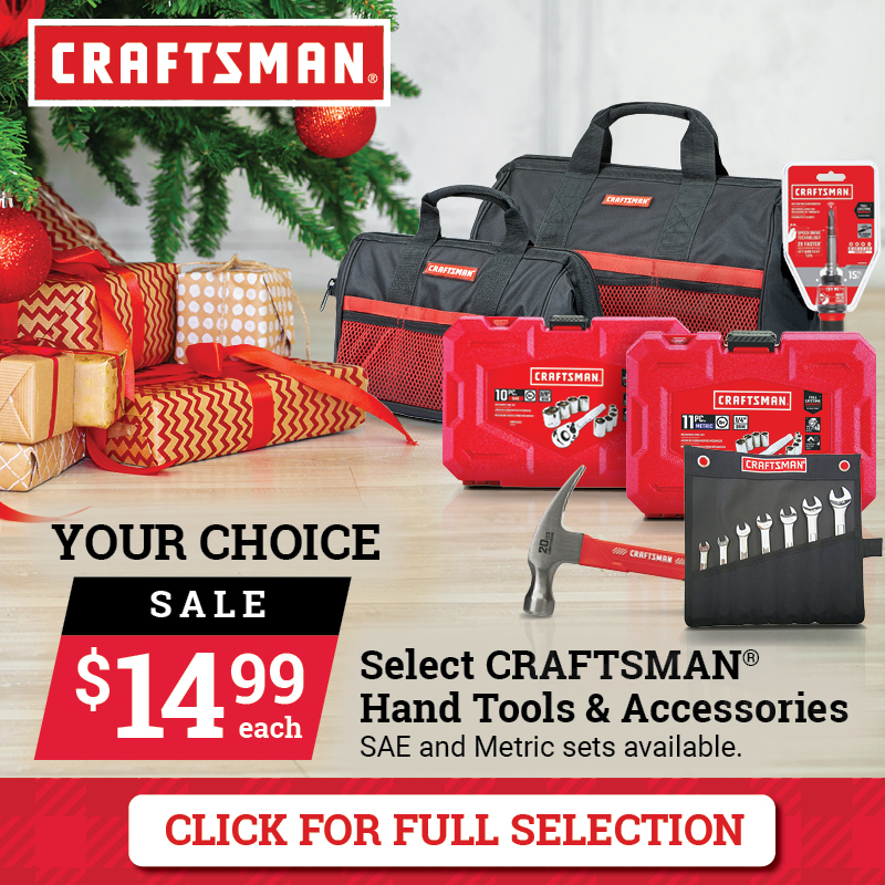 Select Craftsman® Hand Tools & Accessories