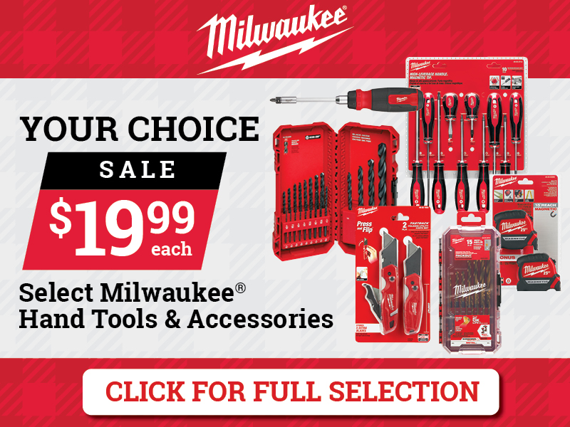 Select Milwaukee® Hand Tools & Accessories for Under $20