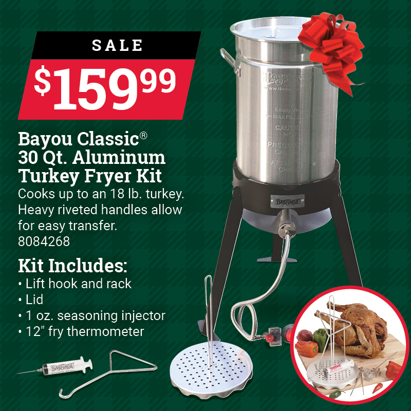 Bayou Classic® 30 Qt. Aluminum Turkey Fryer Kit