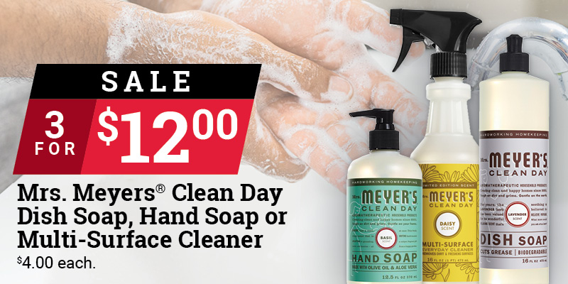 Select Mrs. Meyers® Cleaning Products