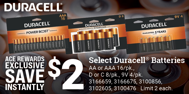 Select Duracell® Batteries