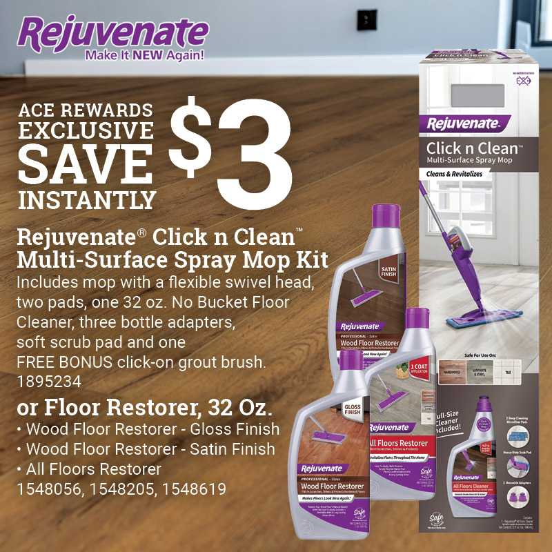 Rejuvenate® Click n Clean™ Spray Mop or Floor Restorer, 32 Oz.