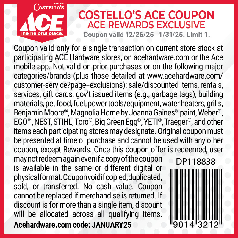 January Coupon Back Side