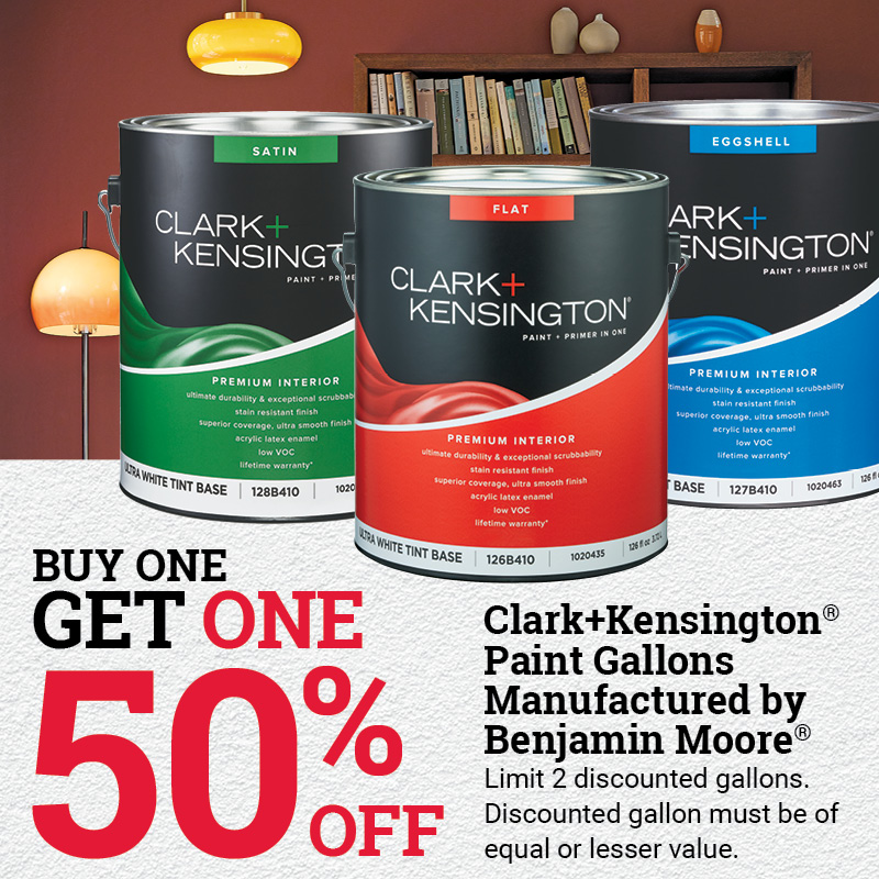 Clark+Kensington®Paint Gallons Manufactured by Benjamin Moore®