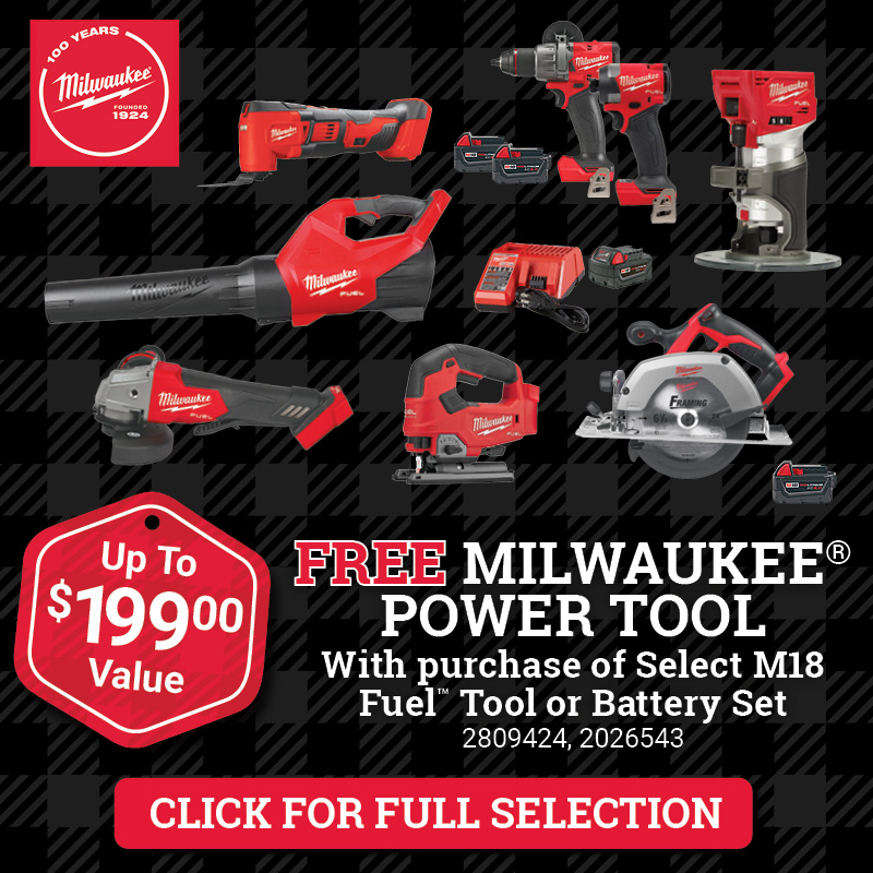 Milwaukee® Buy One of These & Get One of These Free!