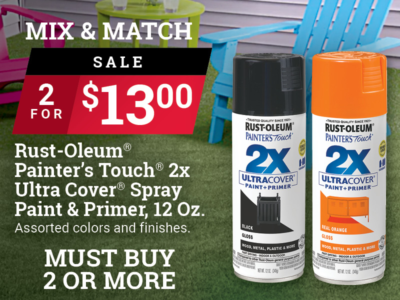 12 Oz. Rust-Oleum® Painter's Touch® 2X Ultra Cover® Spray Paint & Primer, 12 Oz.