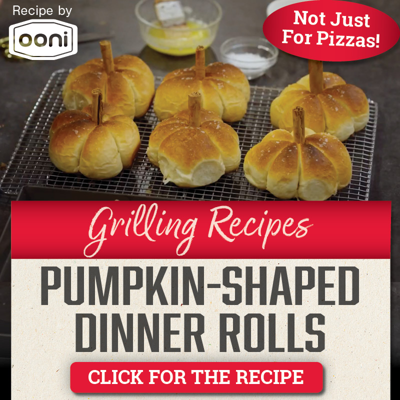 Grilling Recipes: Pumpkin-Shaped Dinner Rolls