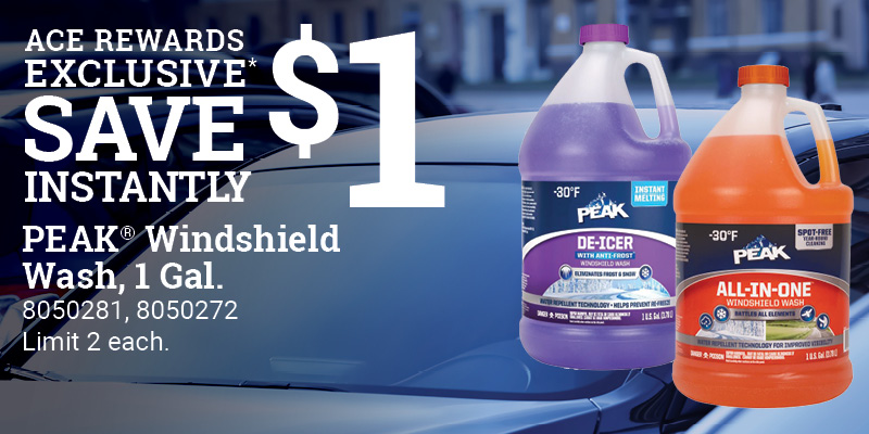 Peak® Windshield Wash, 1 Gal.